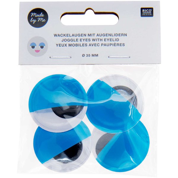 Wackelaugen Groß - mit Augenlidern